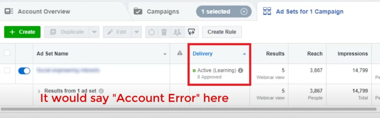 If you find this Account Error notification in your Facebook Ad Manager, we can show you how to fix it