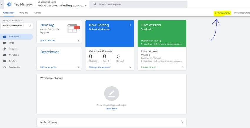 How to get your Google Tag Manager ID